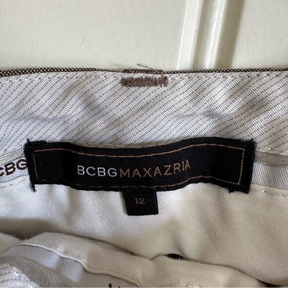 BCBG maxazria women’s trousers size 12 tan - Picture 3 of 9